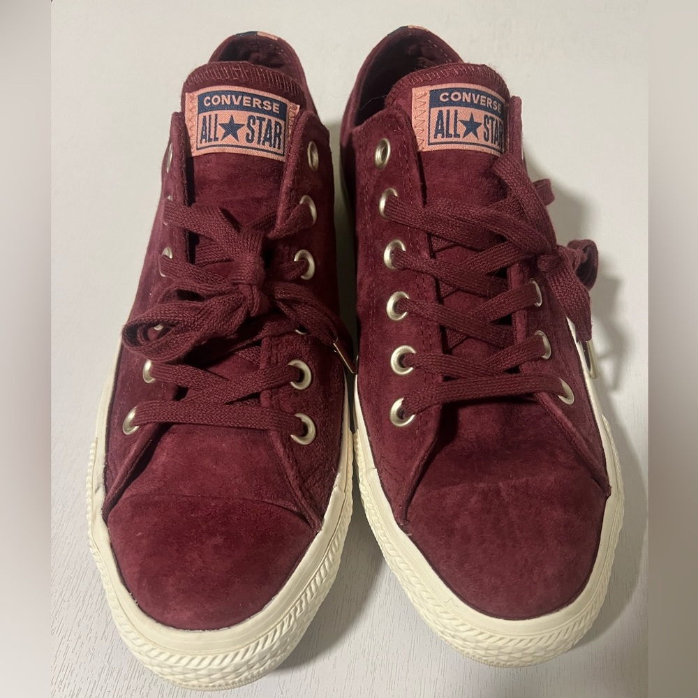 NEW Converse Burgundy Suede, size 9W/7M